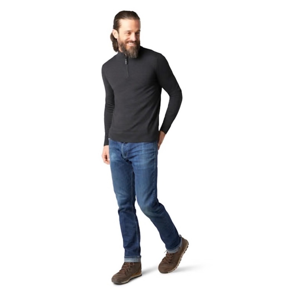 Men’s Smartwool Sparwood 1/2 Zip Sweater Size XL VEUC